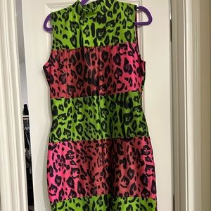 Pink & Green BodyCon Dress!